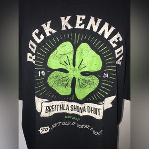 Rock Kennedy Men’s T - Shirt Black  Size XL  Custom ink  American Apparel USA LA